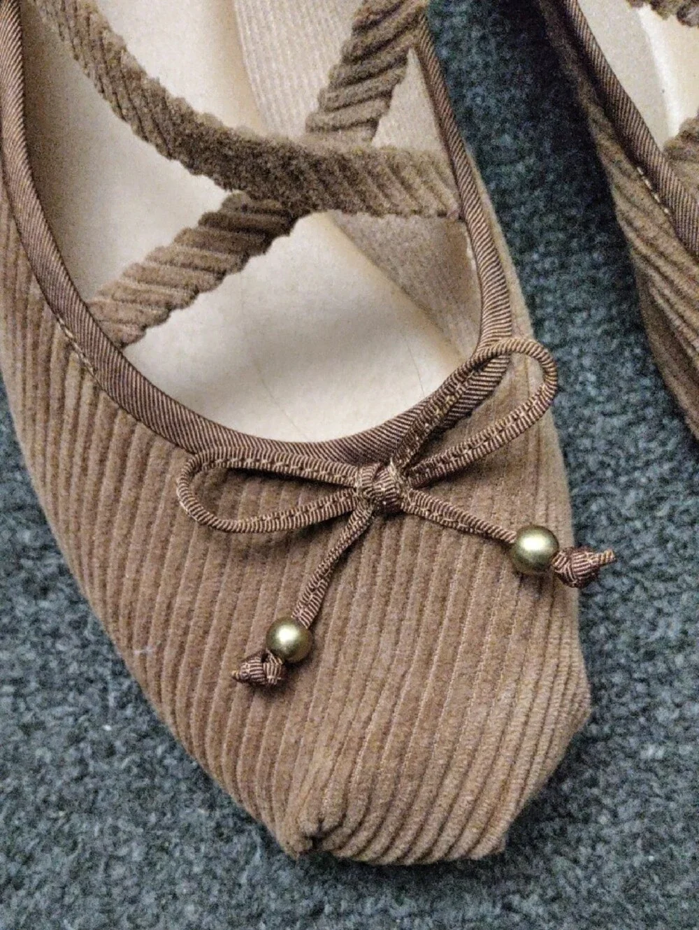 Circus by Sam Edelman Brown Corduroy Ballet Flats